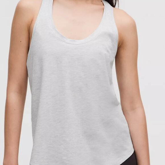 Lululemon Love Tank Top Heathered Core Ultra Light Grey - Picture 3 of 4